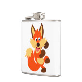 Cute Dansing Cartoon Fox Hip Flask Heupfles (Links)