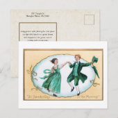 Cute  Dansling Irish Couple Feestdagenkaart (Voorkant / Achterkant)