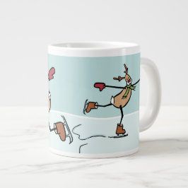 Cute Dansrenrenrenrendier - Kerstmis Grote Koffiekop