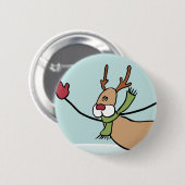 Cute Dansrenrenrenrendier - Kerstmis Ronde Button 5,7 Cm (Voorkant /achterkant)