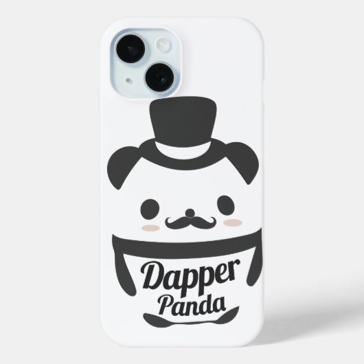 Cute Dapper Panda Wearing Top Hat Case-Mate iPhone Case (Achterkant)