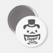 Cute Dapper Panda Wearing Top Hat Magneet (Voorkant / Achterkant)