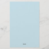 Cute Dark Blue and Green Frogs Personal Briefpapier (Achterkant)