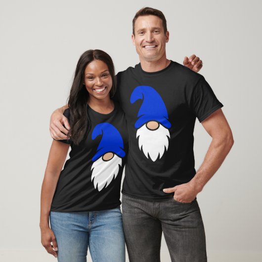Cute Dark Blue Christmas Gnome T-shirt (Unisex)