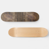 Cute Dark Brown Rustic Knotty Wood: kijk achtergro Skateboard (Horizontaal)