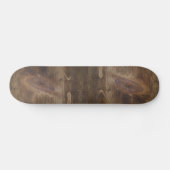 Cute Dark Brown Rustic Knotty Wood: kijk achtergro Skateboard (Horizontaal)