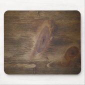 Cute Dark Brown Rustic Wood Kijk achteraan Muismat (Voorkant)