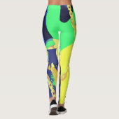 Cute Dark Female Character in Diamond Frame Leggings (Achterkant)