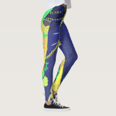 Cute Dark Female Character in Diamond Frame Leggings (Rechts)