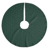 Cute dark green minuscule polka stipte met kerstmi kerstboom rok (Voorkant)