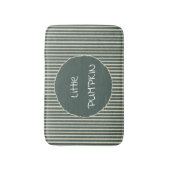 Cute Dark Green Stripes Bath Mat (Voorkant Verticaal)