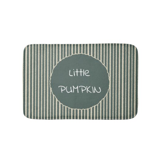 Cute Dark Green Stripes Bath Mat (Voorkant)