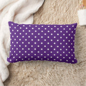 Cute Dark Paarse Polka Dots Pattern Kussen (Deken)