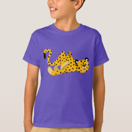 Cute Dashing Cartoon Cheetah Children T-Shirt