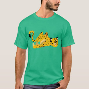Cute Dashing Cartoon Cheetah T-Shirt