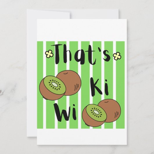 Cute Dat is Kiwi Fruit Grafisch Kaart (Voorkant)