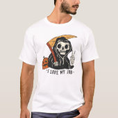 Cute Death Halloween T-shirt (Voorkant)