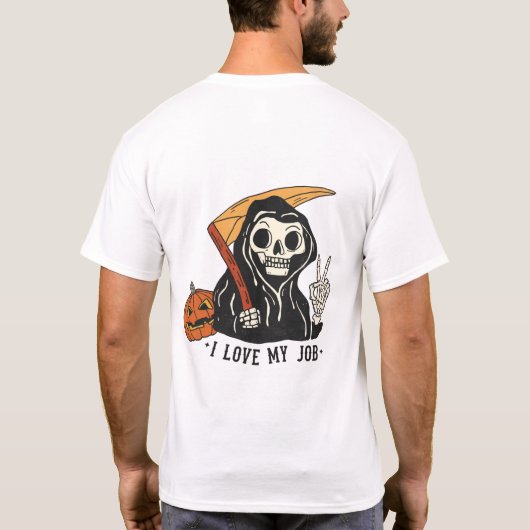 Cute Death Halloween T-shirt (Achterkant)
