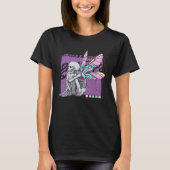 Cute Death Sadness Goth Fairy Skeleton Butterfly A T-shirt (Voorkant)