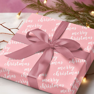 Cute December Winter Season Holiday Wordart Cadeaupapier