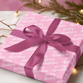 Cute December Winter Season Holiday Wordart Cadeaupapier