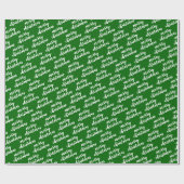 Cute December Winter Season Holiday Wordart Cadeaupapier (Vlak)