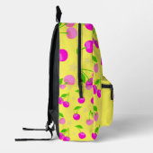 Cute Decora Kei Cherry Pattern Yellow Bedrukte Rugzak (Links)