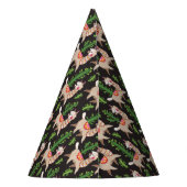 Cute Decorated Llamas Pattern Feesthoedjes (Achterkant)