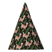 Cute Decorated Llamas Pattern Feesthoedjes (Rechts)