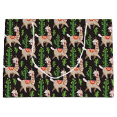 Cute Decorated Llamas Pattern Groot Cadeauzakje (Voorkant)