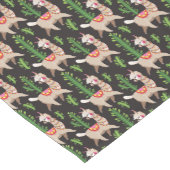 Cute Decorated Llamas Pattern Korte Tafelloper (Hoek)