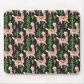 Cute Decorated Llamas Pattern Muismat (Voorkant)