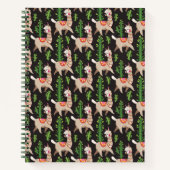 Cute Decorated Llamas Pattern Notitieboek (Voorkant)