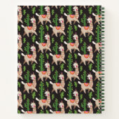 Cute Decorated Llamas Pattern Notitieboek (Achterkant)