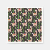Cute Decorated Llamas Pattern Servet (Voorkant)