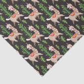 Cute Decorated Llamas Pattern Tissuepapier (Detail)