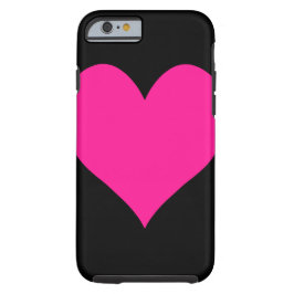 Cute Deep Pink Heart iPhone 15 Case