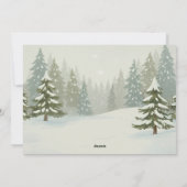 Cute Deer and Woodland Animals Merry Christmas Feestdagenkaart (Achterkant)