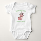 Cute Deer Baby Bodysuit–Soft & Sweet Forest Style Romper (Voorkant)