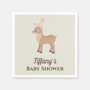 Cute Deer Baby shower Servet