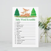 Cute Deer Baby word scramble game (Staand voorkant)