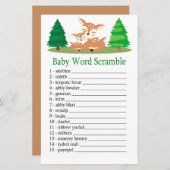 Cute Deer Baby word scramble game (Voorkant / Achterkant)