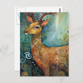 Cute Deer Briefkaart (Voorkant / Achterkant)