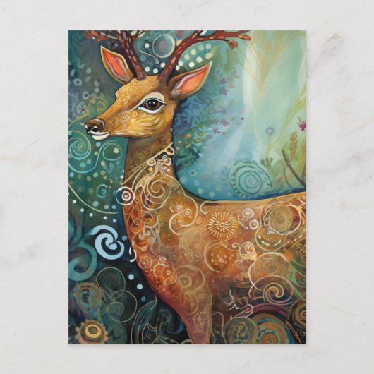Cute Deer Briefkaart (Voorkant)