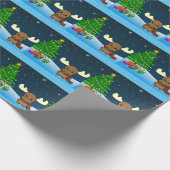 Cute Deer Cadeaupapier (Hoek)