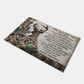 Cute Deer Couples Doormat, Lovely Letter Deurmat (Schuin)