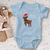 Cute Deer Drawing Baby 1st Kerstmis Romper