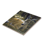 Cute Deer Fawn Down Down Tegeltje (Zijkant)