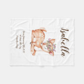 Cute Deer Fleece Blanket Deken (Voorkant (Horizontaal))