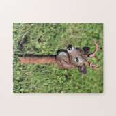 Cute Deer Head Lawn Ornament Legpuzzel (Horizontaal)